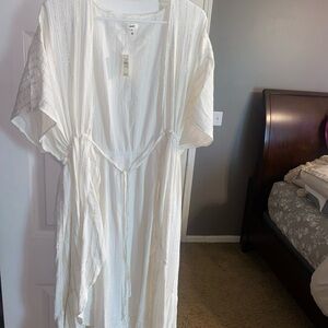 Elegant White Coverup